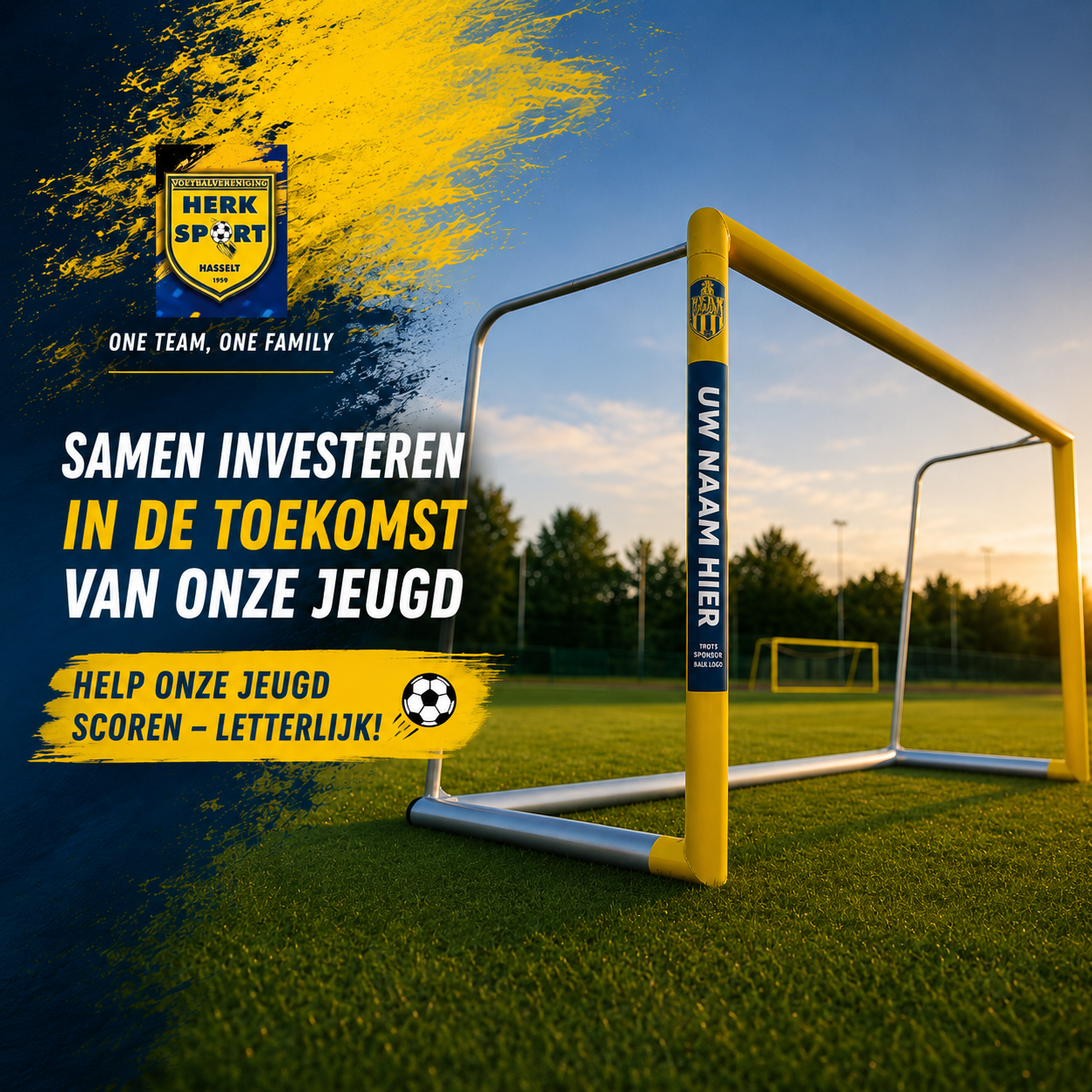 ⚽ Help onze jeugd scoren letterlijk! 💛💙